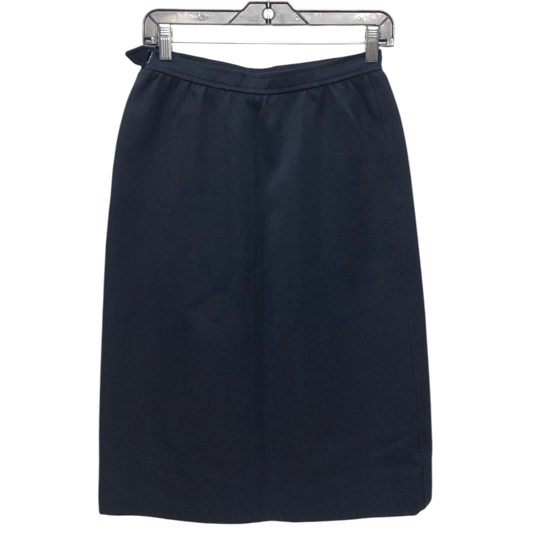 SKIRT LUXURY DESIGNER by YVES SAINT LAURENT In NAVY, Size: S