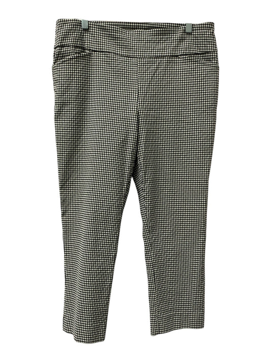 Pants Cropped By Jules & Leopold In Black & White, Size:16