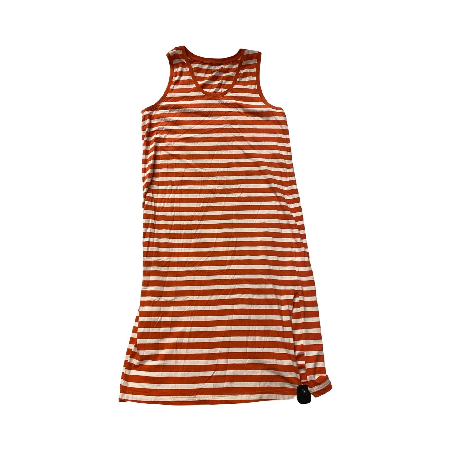Dress Casual Maxi By Pact In Orange & White, Size:L