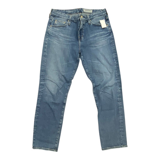 Jeans Straight By Ag Jeans In Blue Denim, Size:6