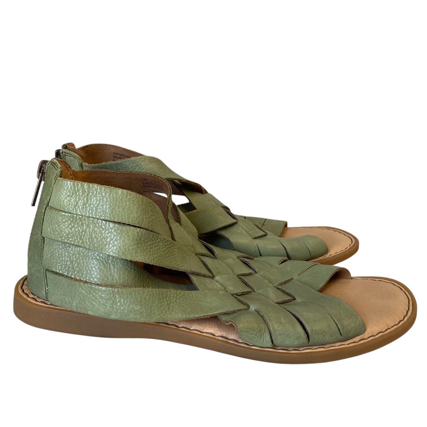 Sandals Flats By Born In Green, Size:8