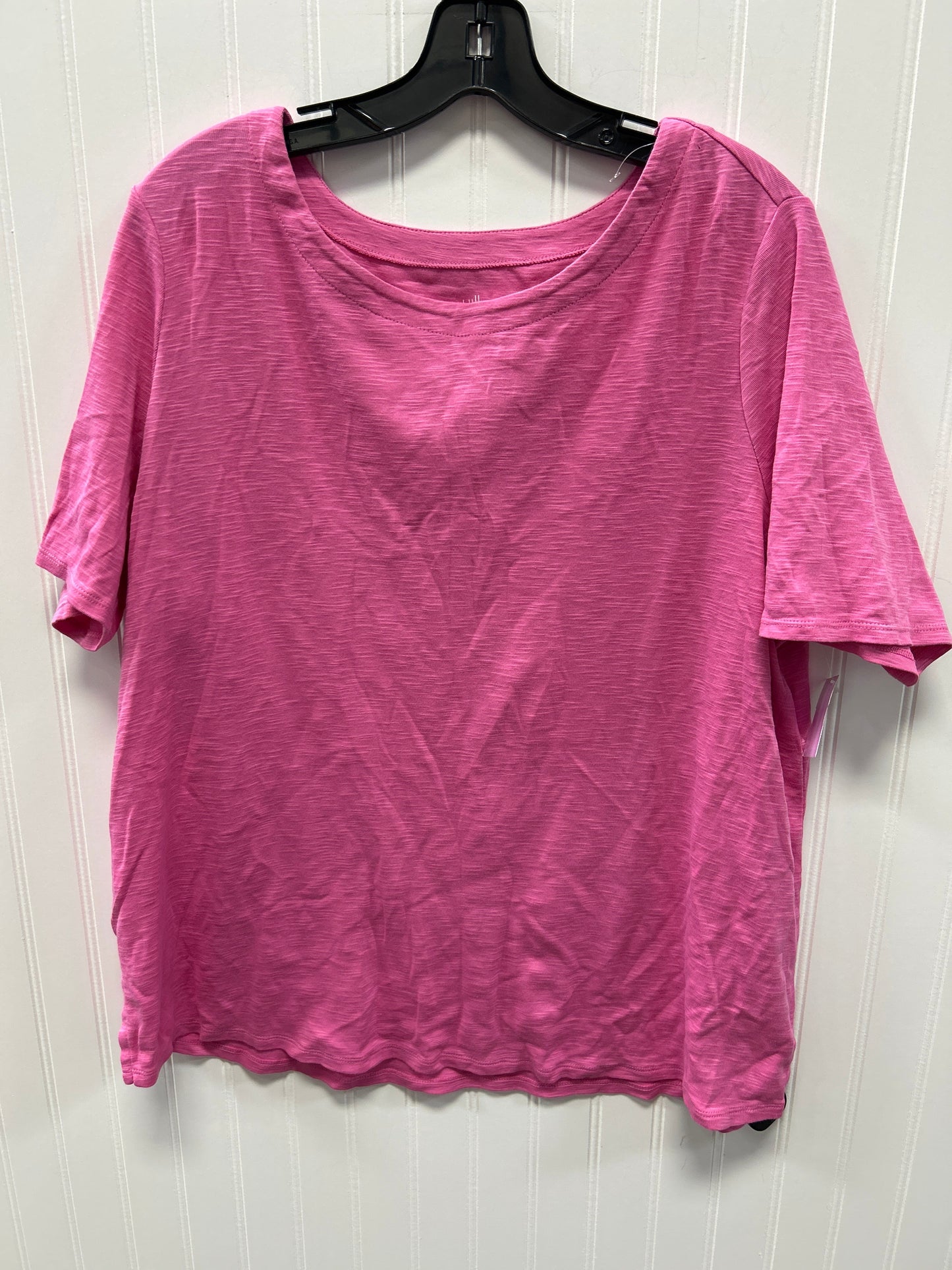 Top Ss Basic By J. Jill In Pink, Size:Xl