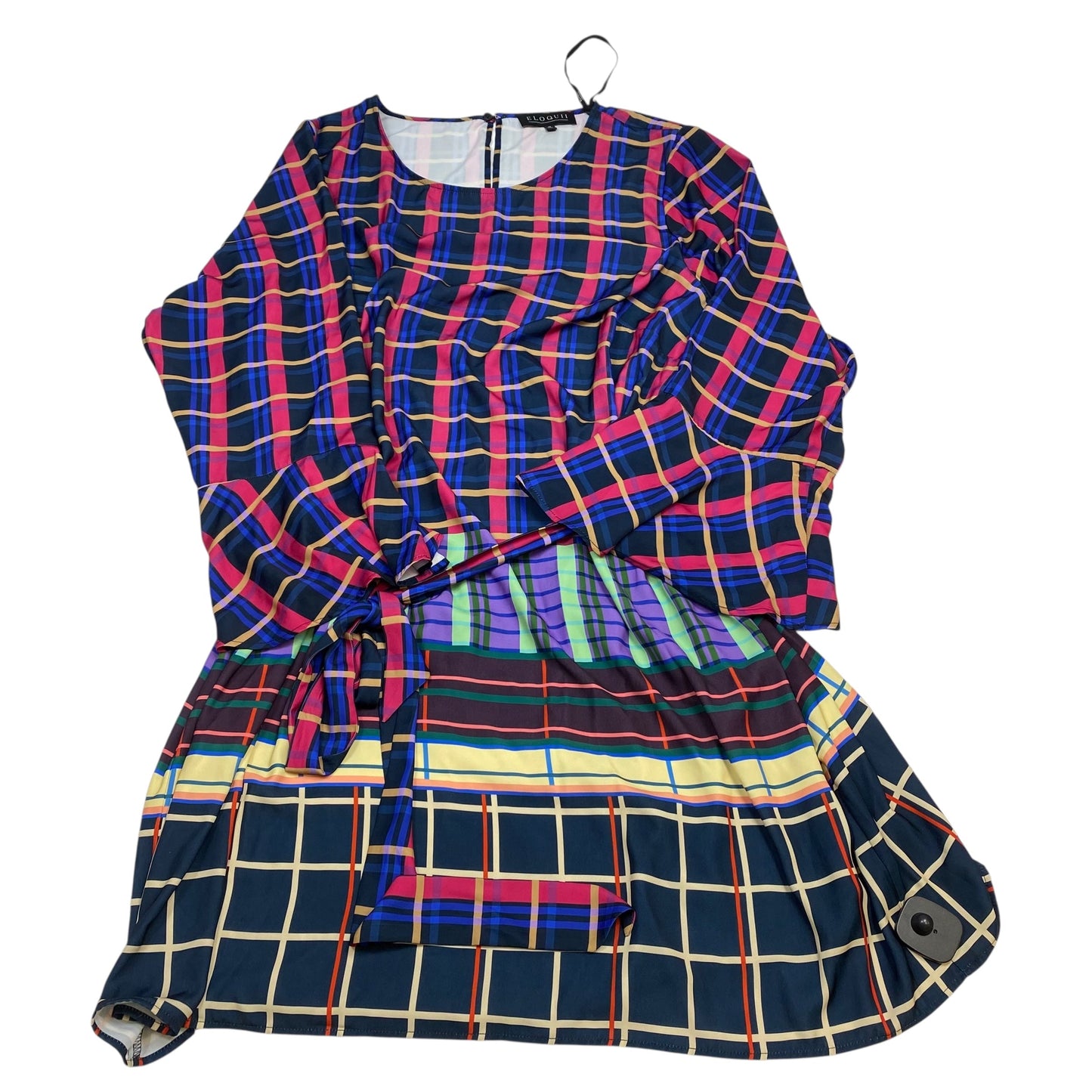 Dress Casual Short By Eloquii In Multi, Size:4X