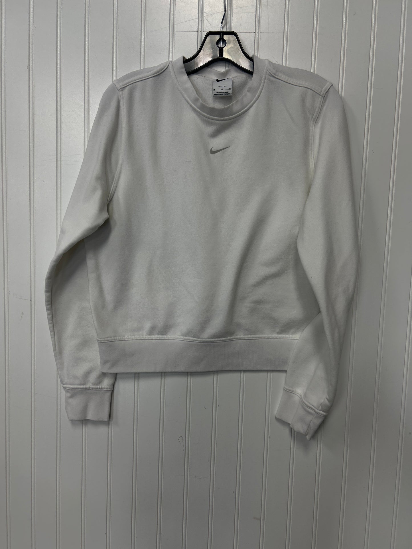Athletic Sweatshirt Crewneck By Nike Apparel In White, Size:M