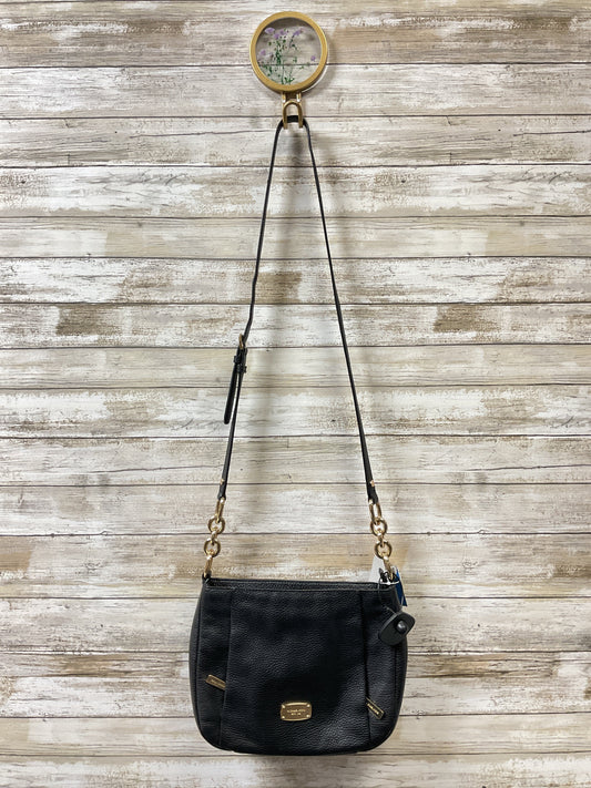 Handbag Designer By Michael By Michael Kors In Black & Gold, Size:Medium