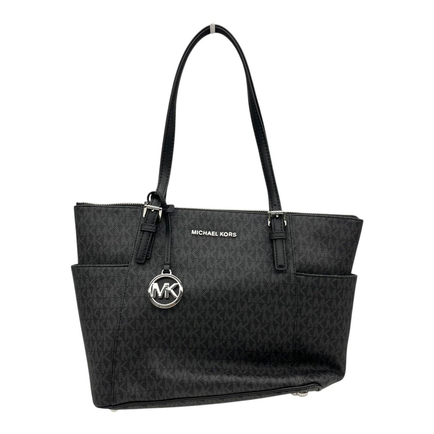 Tote Designer By Michael Kors In Black & Grey, Size:Medium