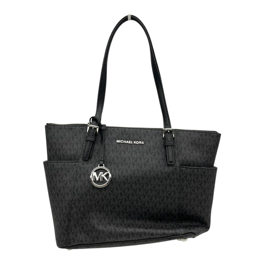 Tote Designer By Michael Kors In Black & Grey, Size:Medium