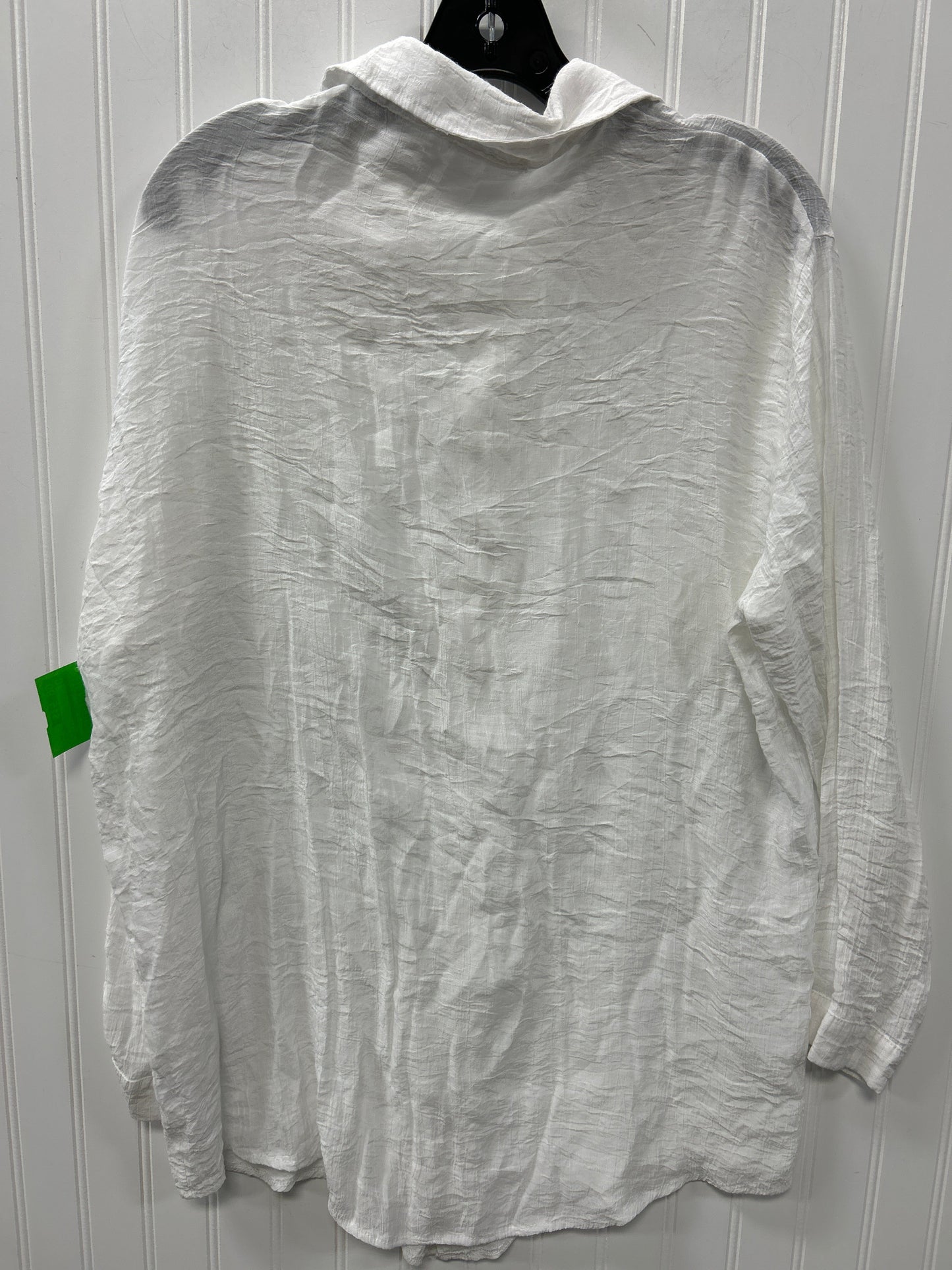 Blouse Ls By Cmc In White, Size:Xl