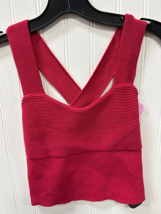 Top Sleeveless By Abercrombie And Fitch In Red, Size:S