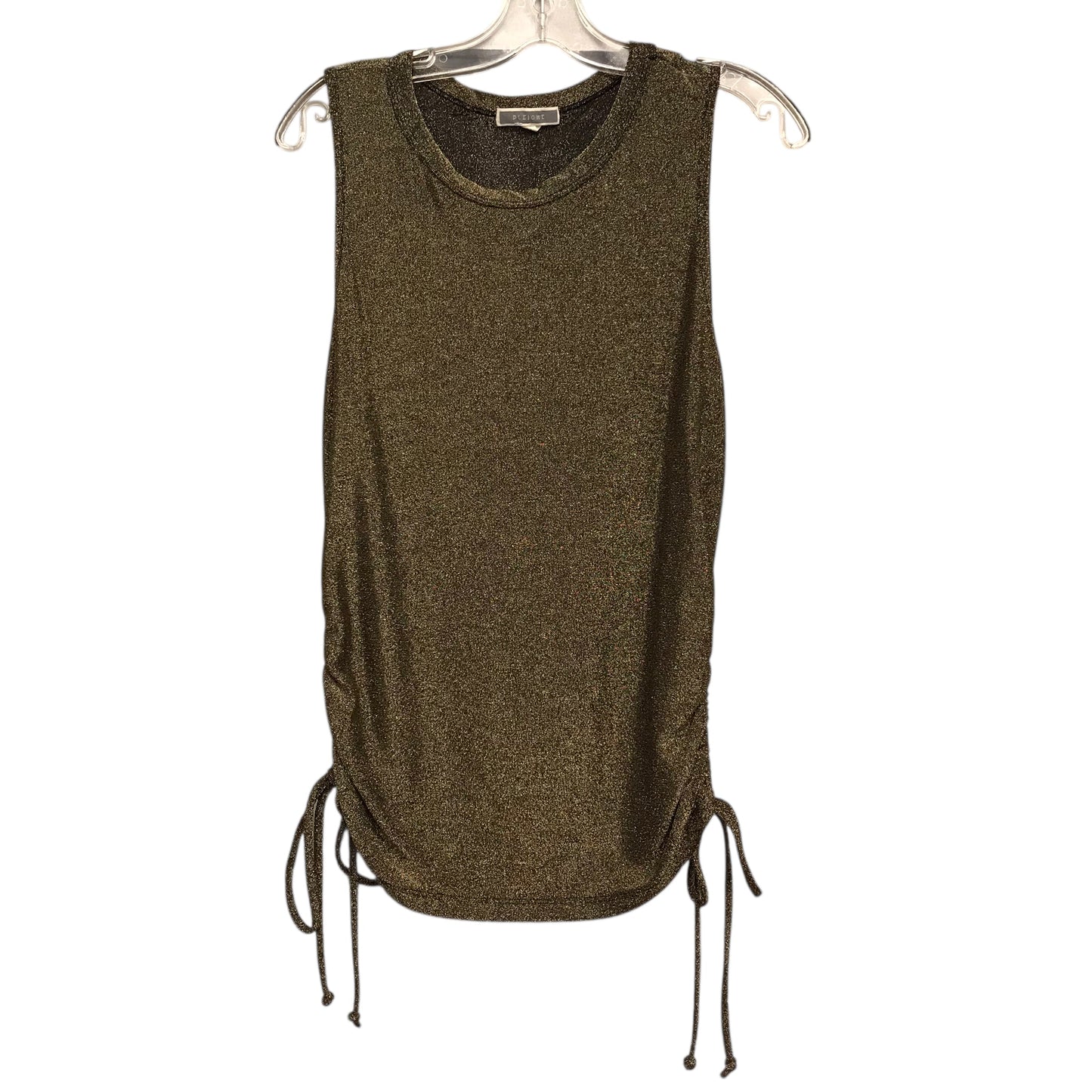 Top Sleeveless By Pleione In Gold, Size:Xl