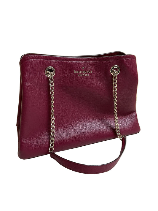 Handbag Designer By Kate Spade In Maroon, Size:Medium