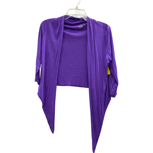 Cardigan By Chicos In Purple, Size:S