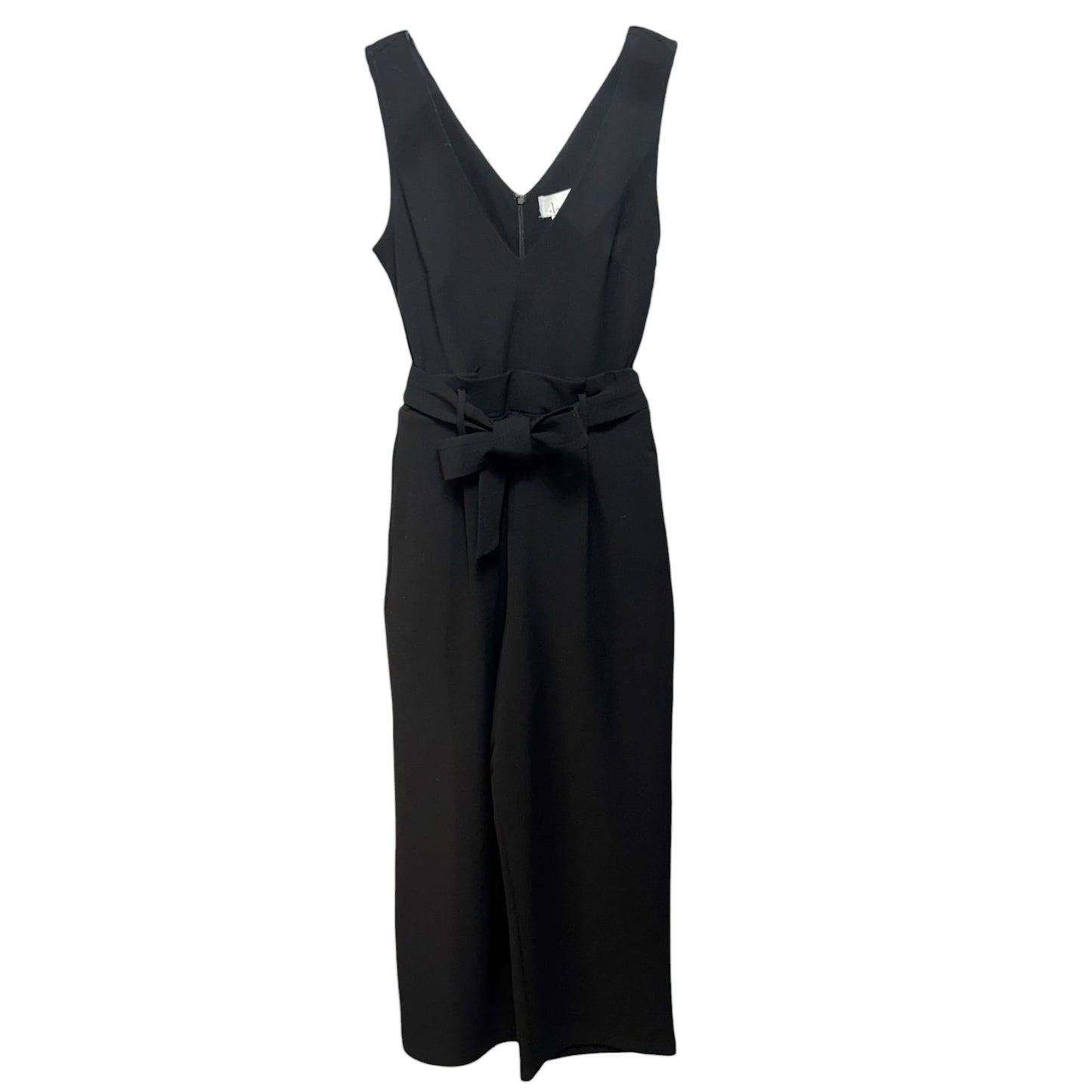 Cathy Structured Cropped Jumpsuit By Anthropologie In Black, Size: XS