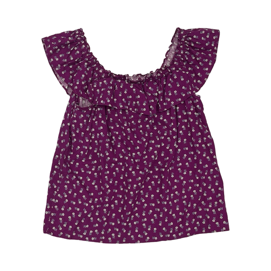 Blouse Sleeveless By Loft In Purple, Size:L