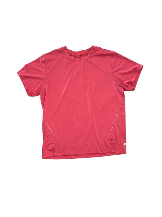 Top Ss By Lululemon In Pink, Size:M