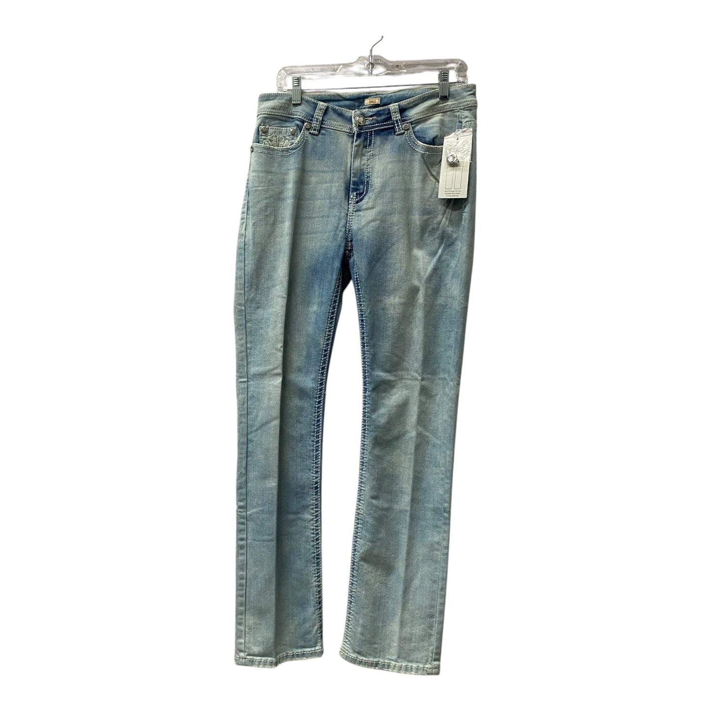 Jeans Straight By Reba In Blue Denim, Size:8