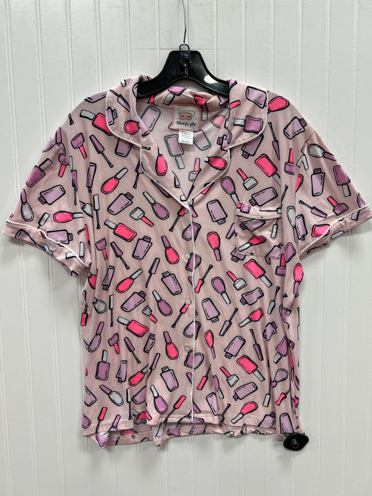 Pajamas 2Pc By Clothes Mentor In Pink, Size:L