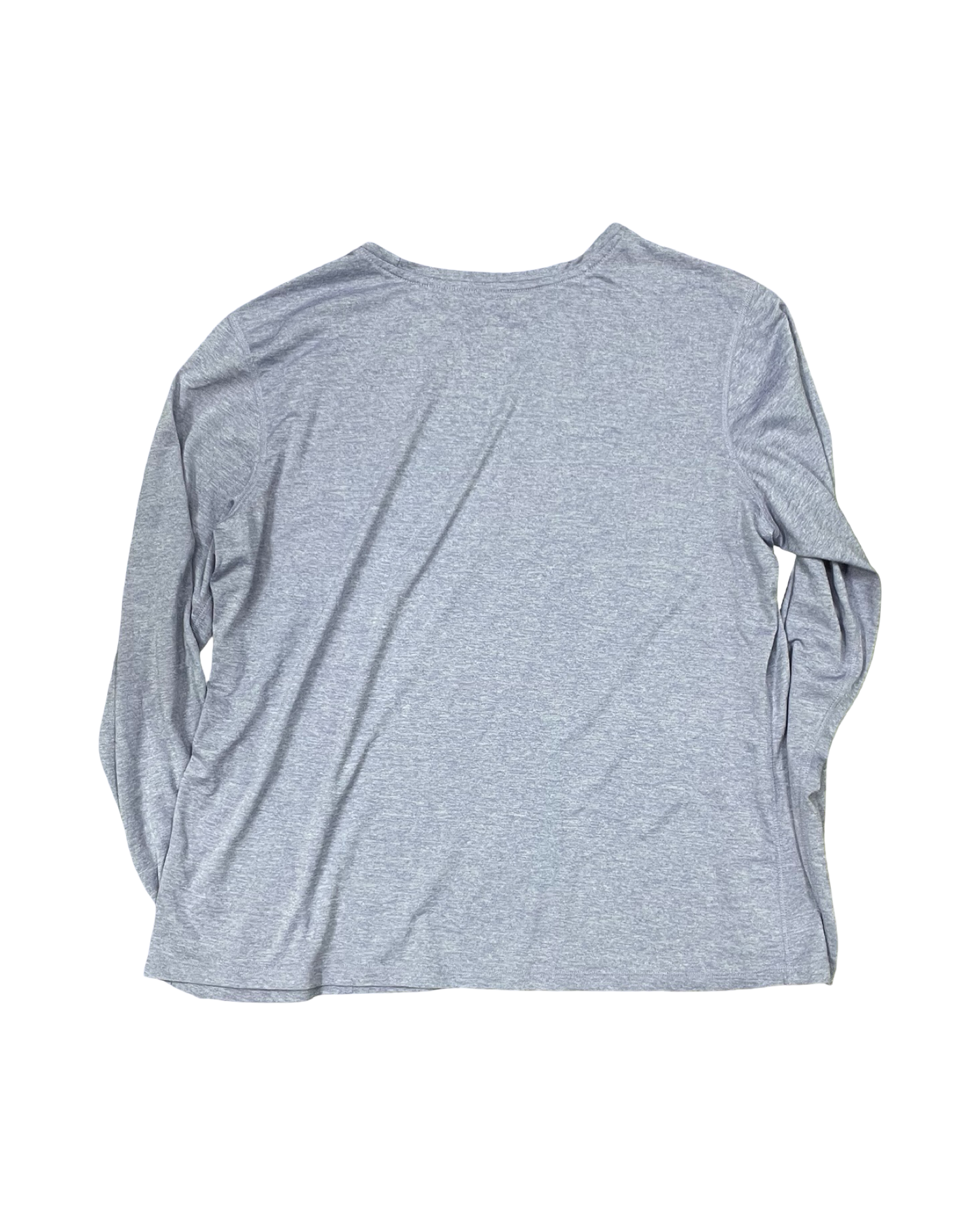 Athletic Top Ls Crewneck By Athletic Works In Purple, Size:Xl