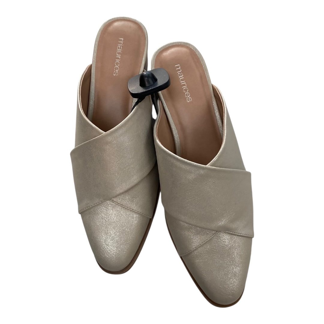 Shoes Heels Block By Maurices In Gold, Size:8.5