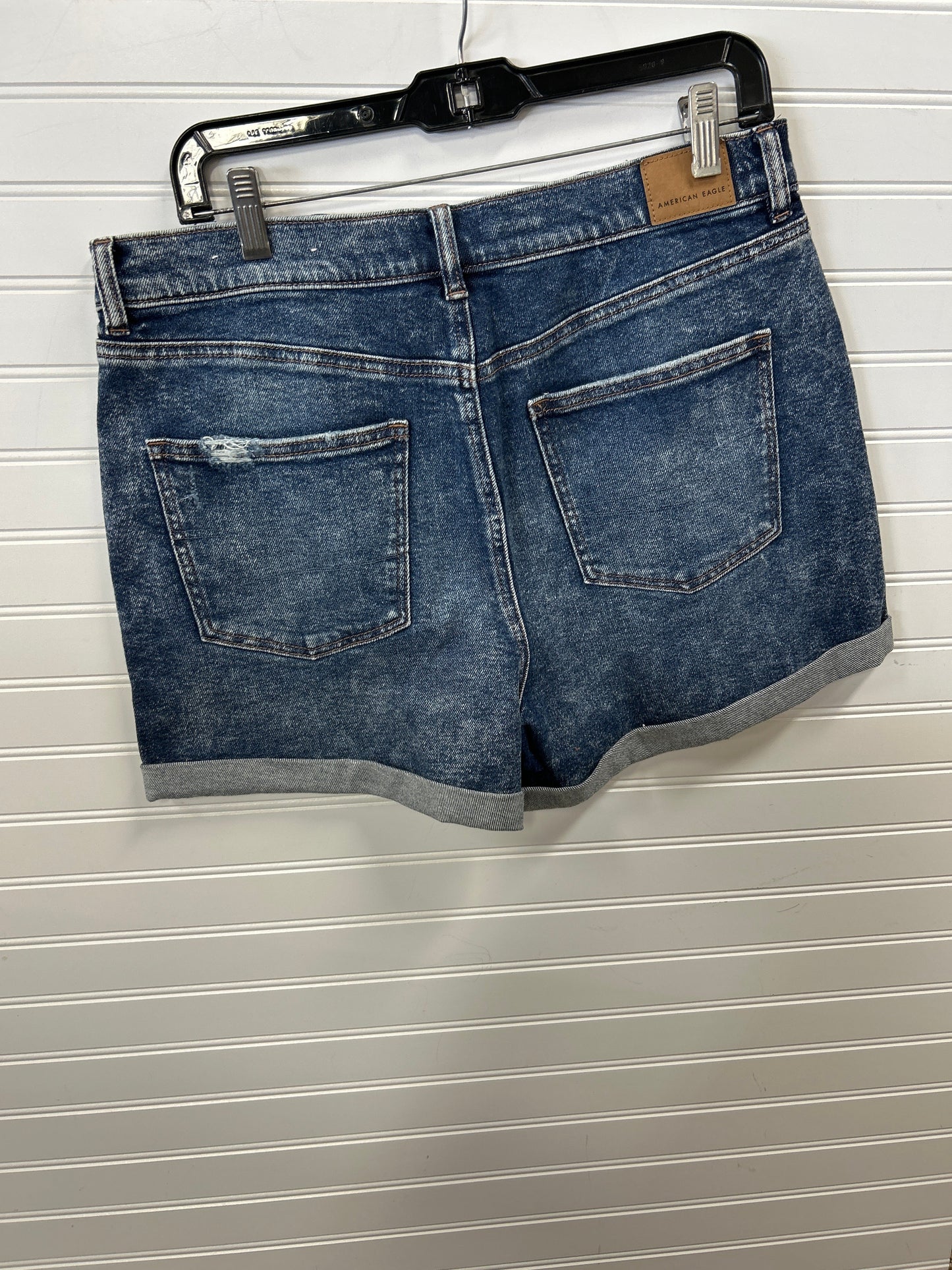 Shorts By American Eagle In Blue Denim, Size:14