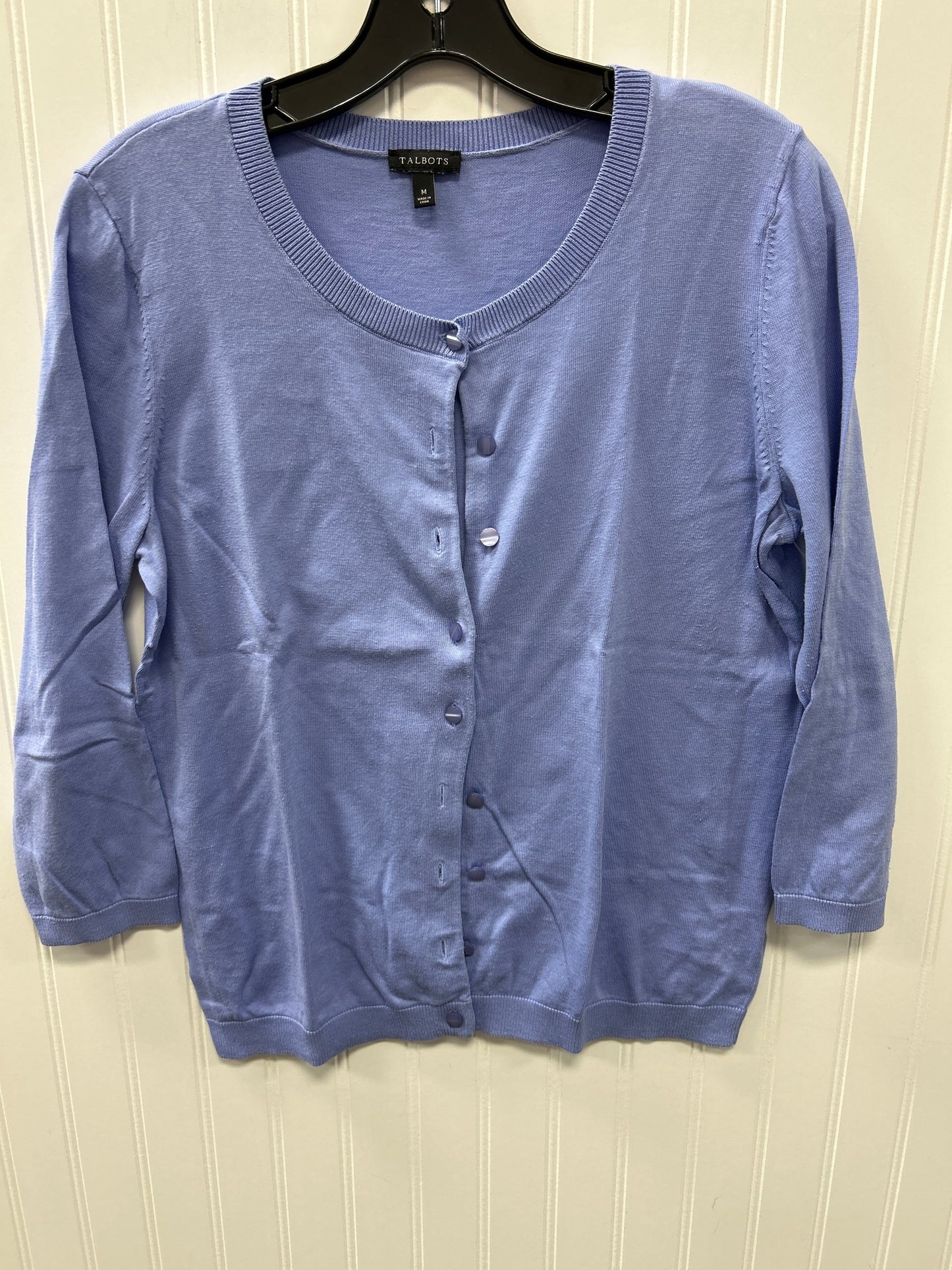 Cardigan By Talbots In Blue, Size:M