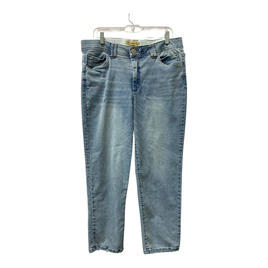 Jeans Straight By Democracy In Blue Denim, Size:16