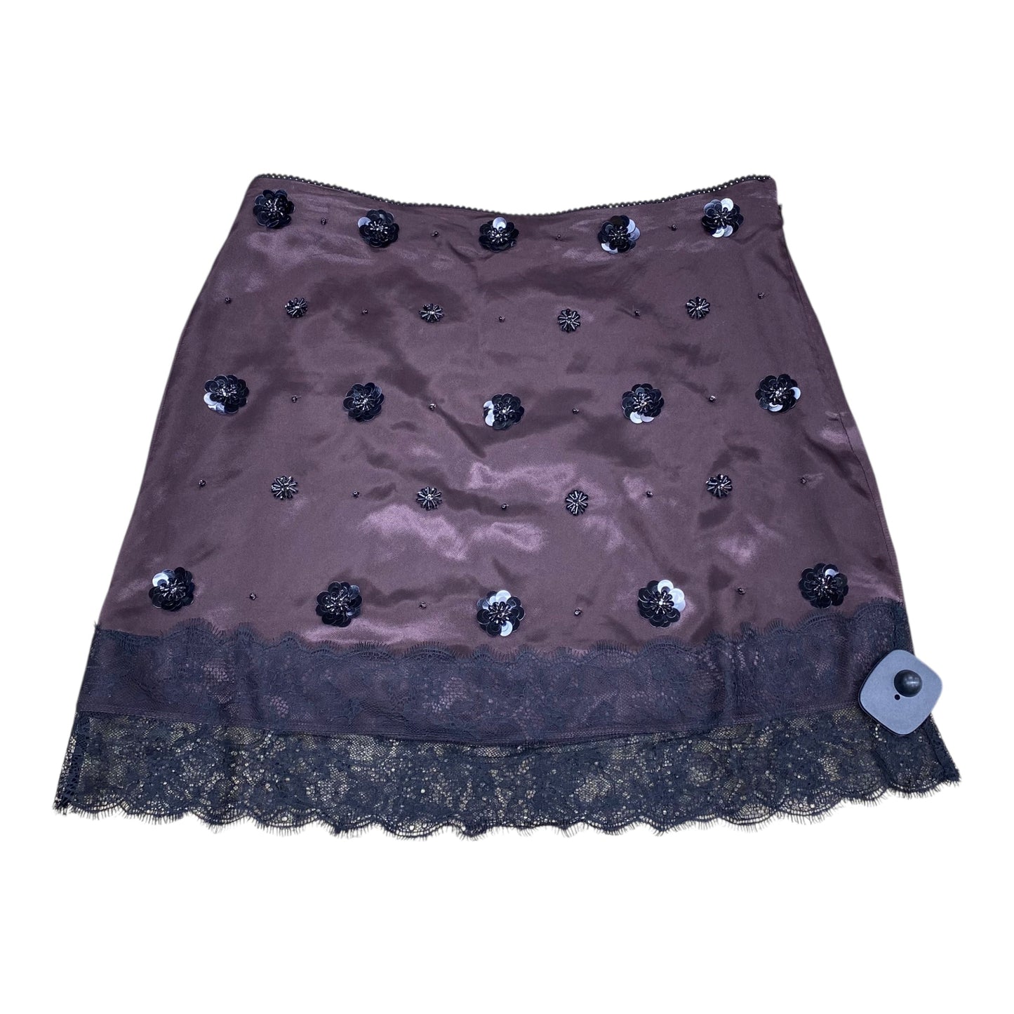 Skirt Midi By J. Crew In Black & Brown, Size:8