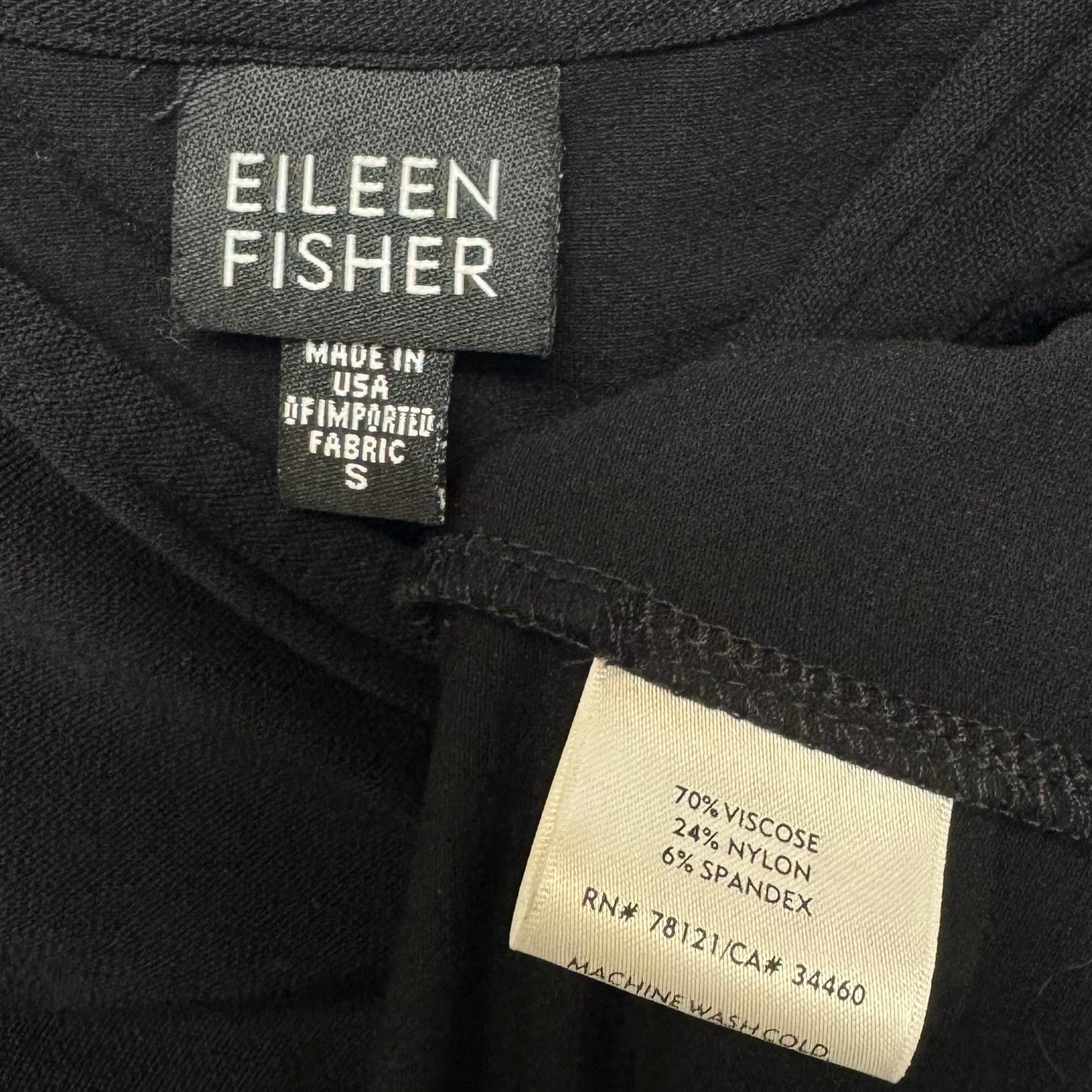 Tank Top By Eileen Fisher In Black, Size: S