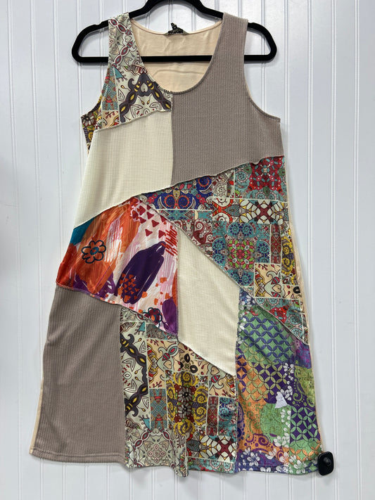 Dress Casual Midi By Cmc In Multi, Size:M