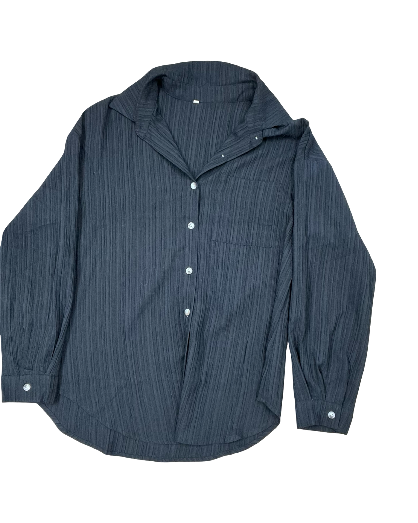 Blouse Ls By Clothes Mentor In Black, Size:M