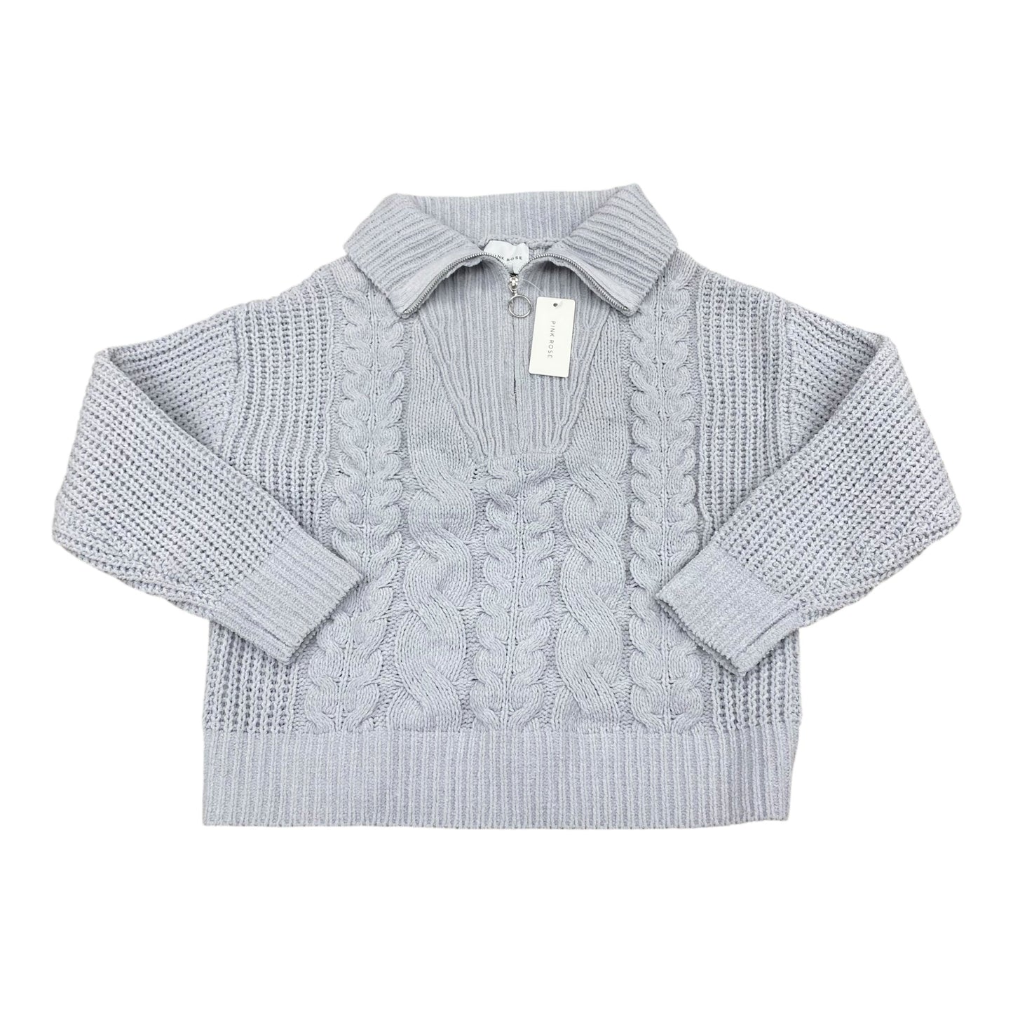 Sweater By Pink Rose In Silver, Size:S