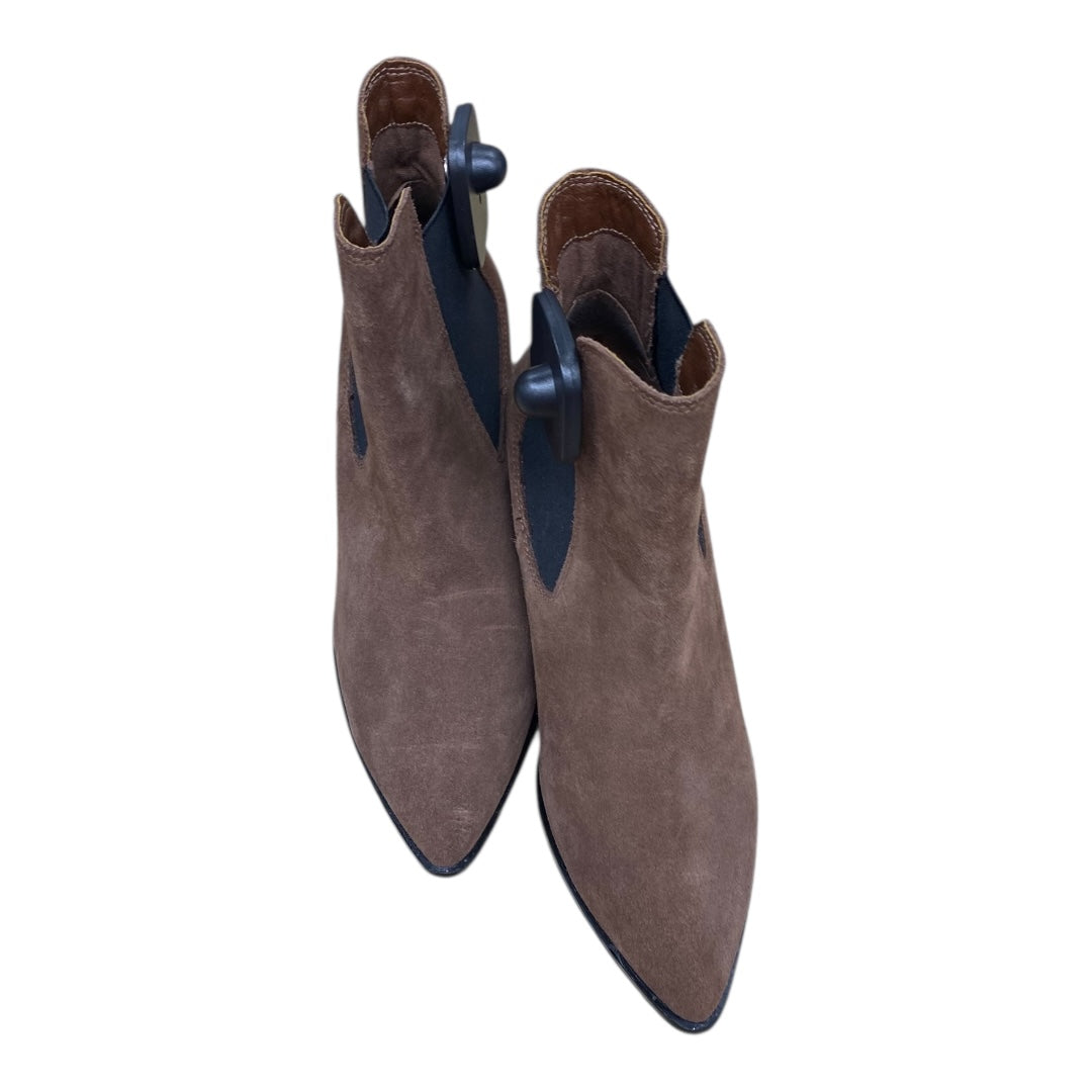 Boots Ankle Heels By Chinese Laundry In Brown, Size:6.5