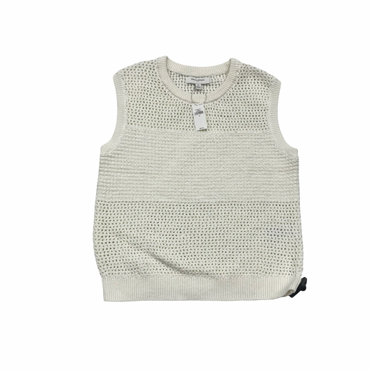 Top Sleeveless By Banana Republic In White, Size:M