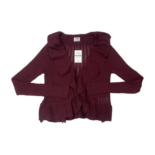 Sweater Cardigan By Cotton On In Maroon, Size:L