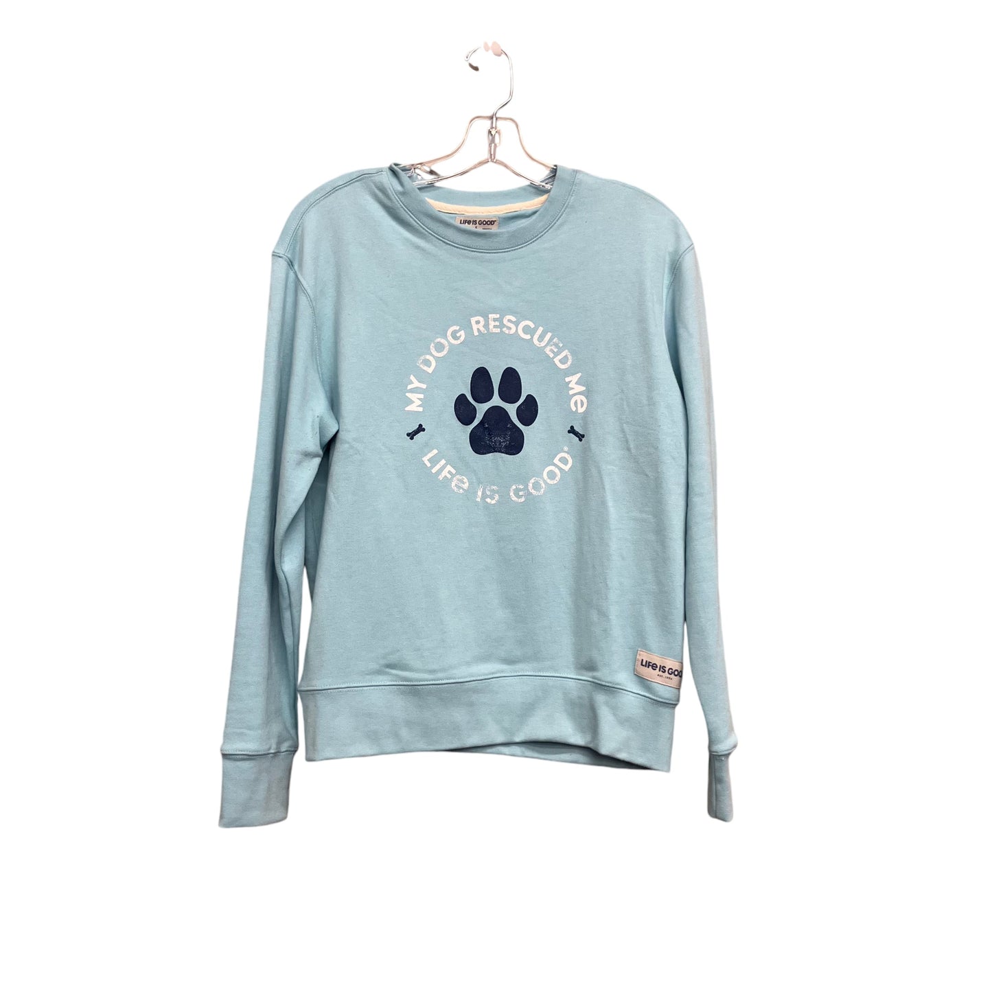 Sweatshirt Crewneck By Life Is Good In Blue, Size:S