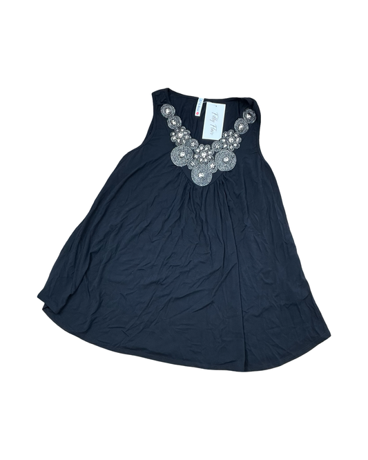 Top Sleeveless By Filly Flair In Black, Size:M