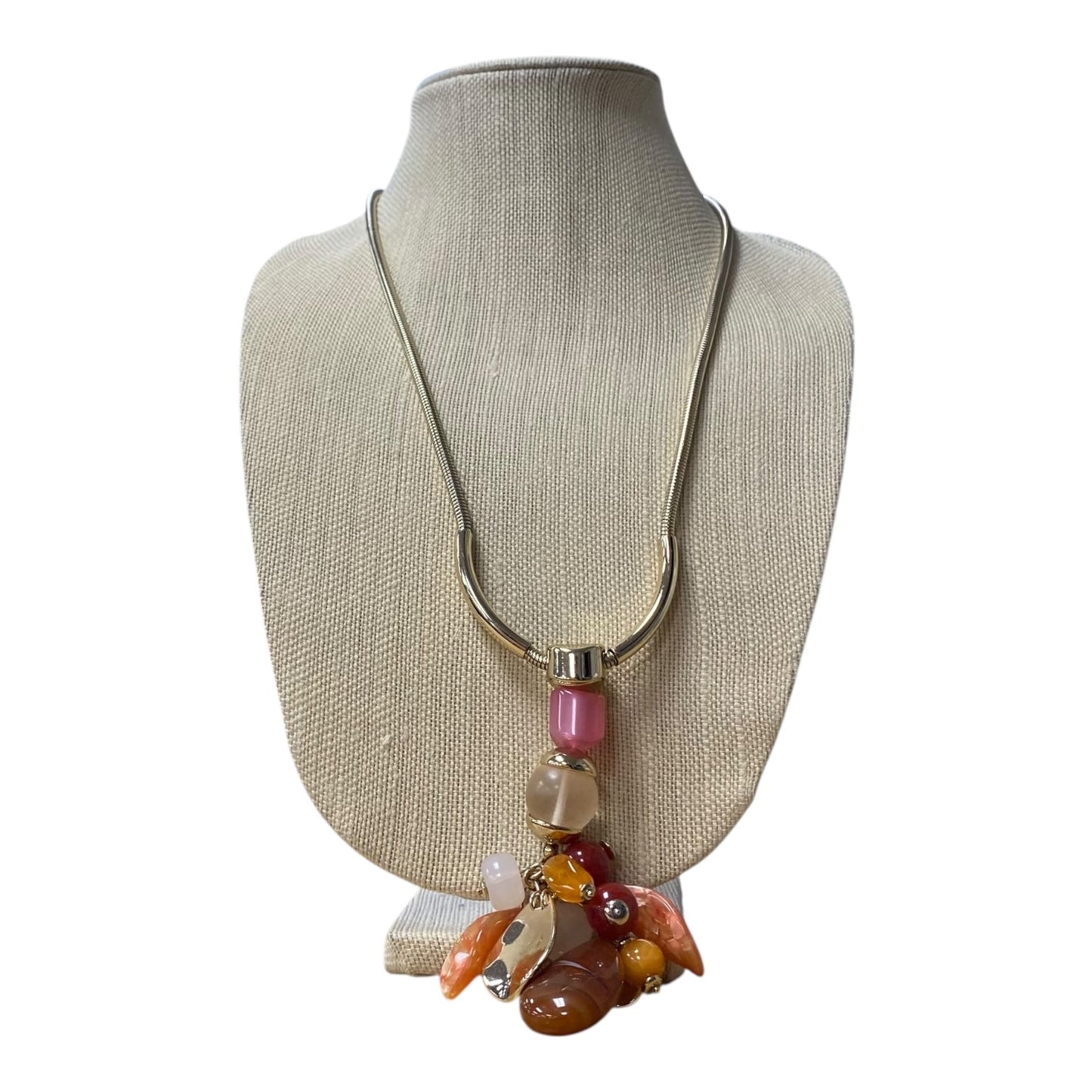 Necklace Statement By Chicos In Gold