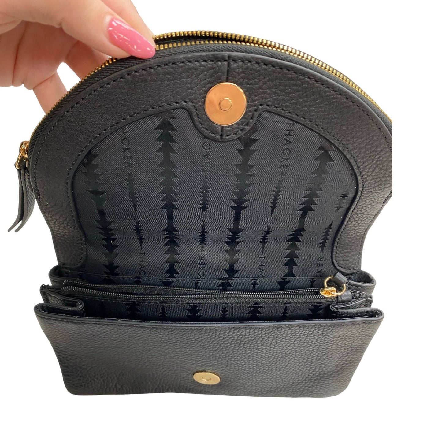 Handbag Leather By Cmc In Black, Size:Small