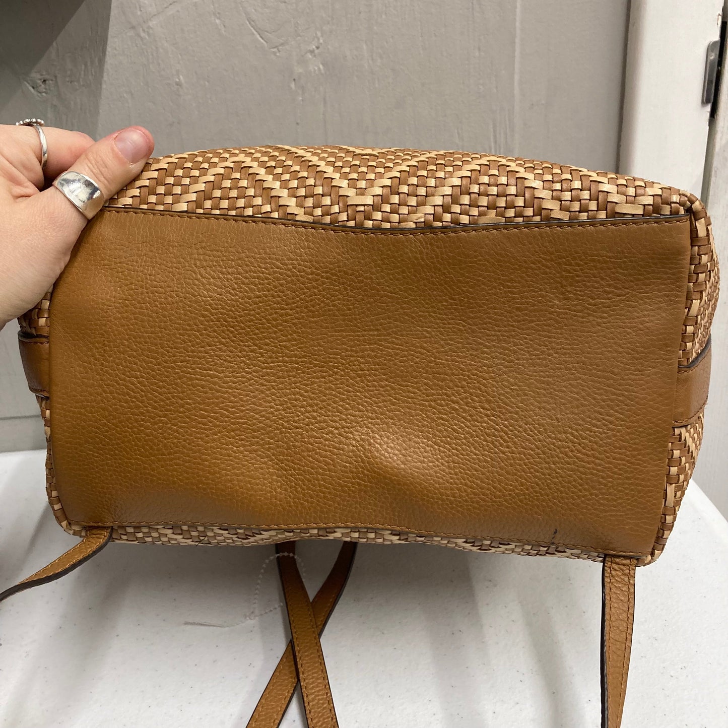 Backpack Designer By Michael Kors In Tan, Size:Large