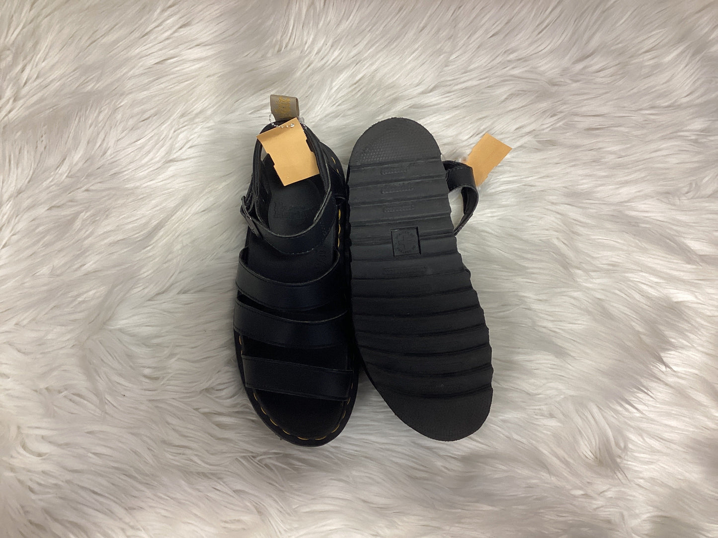 Sandals Flats By Dr Martens In Black, Size:10