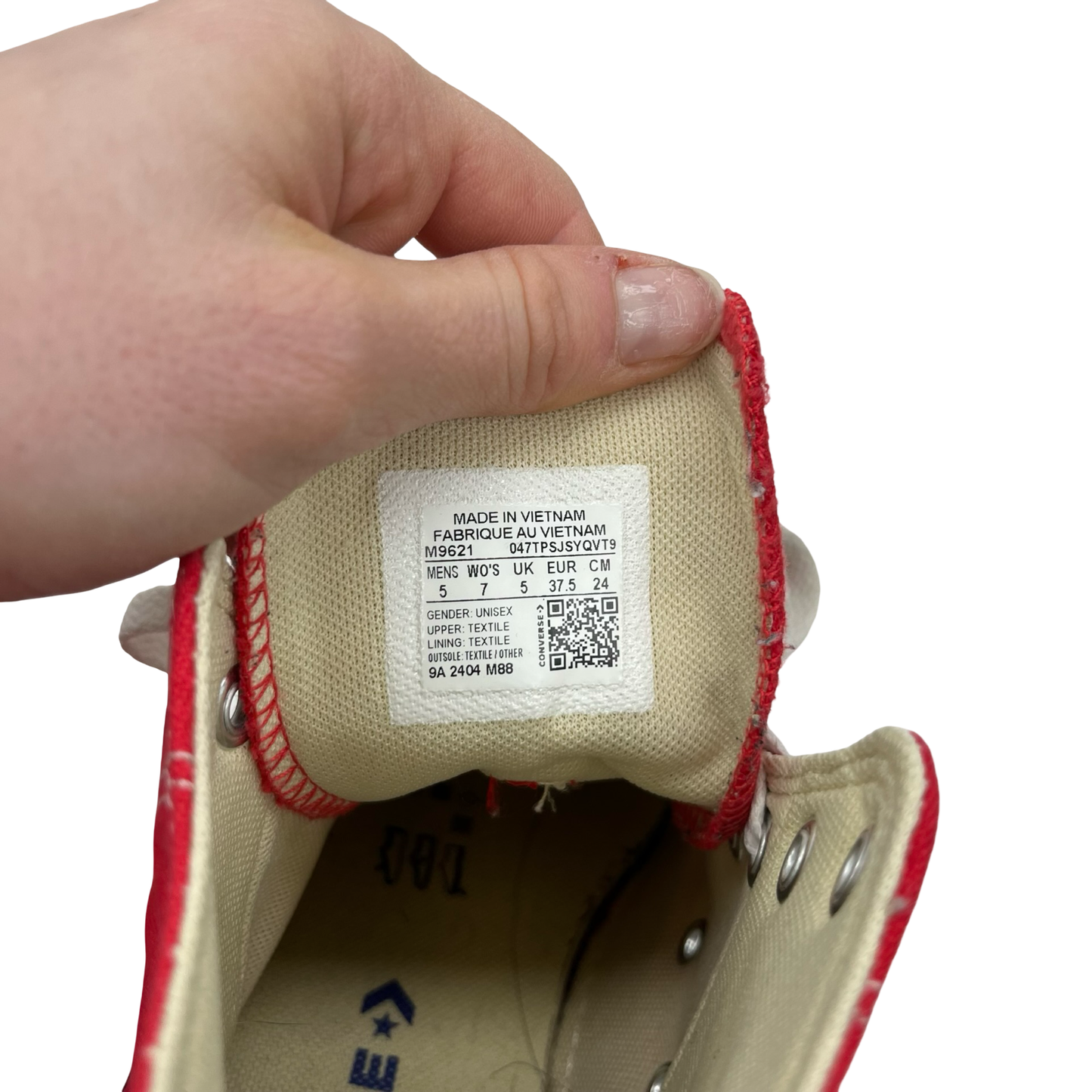 Shoes Sneakers By Converse In Red, Size:7