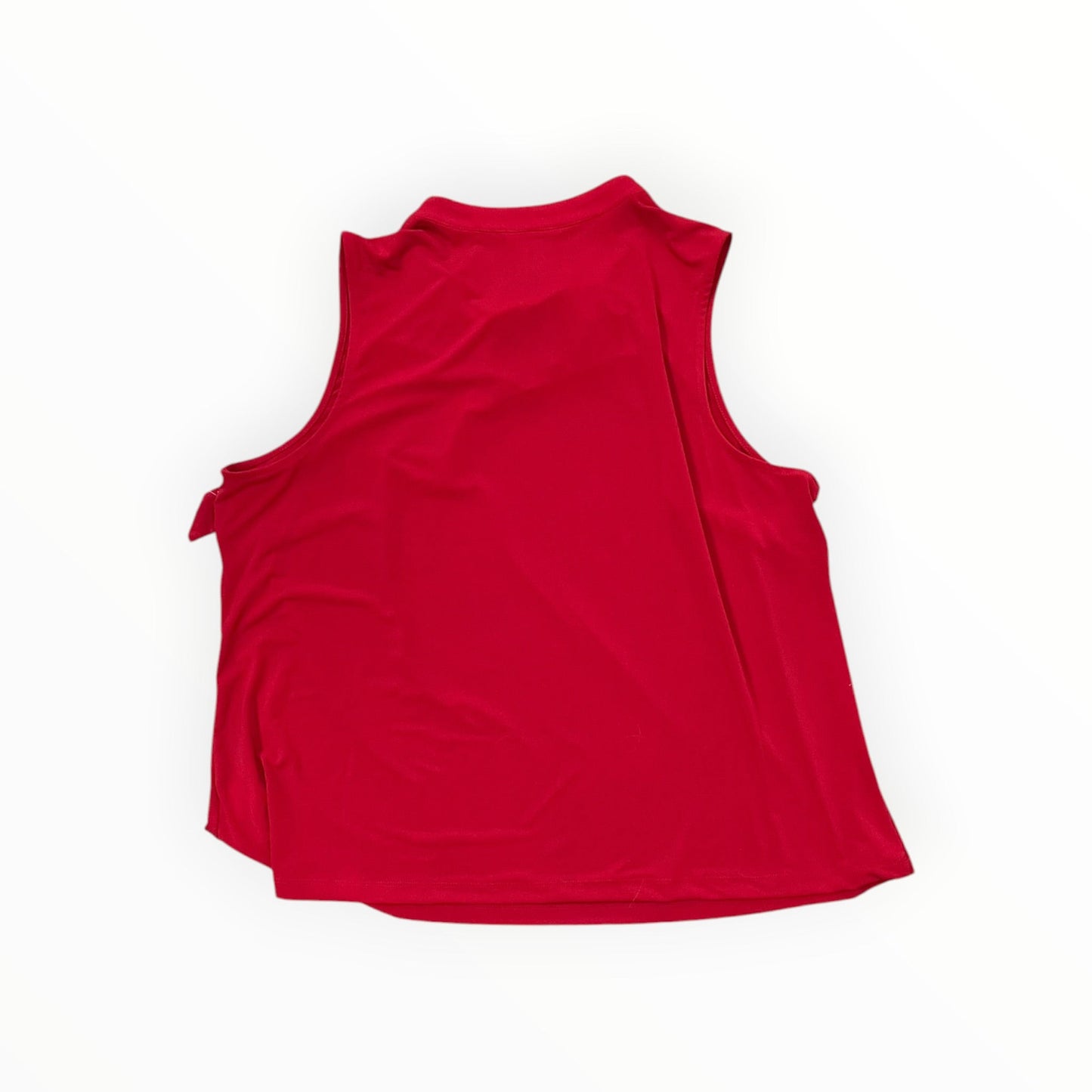 Top Sleeveless By Liz Claiborne In Red, Size:1X