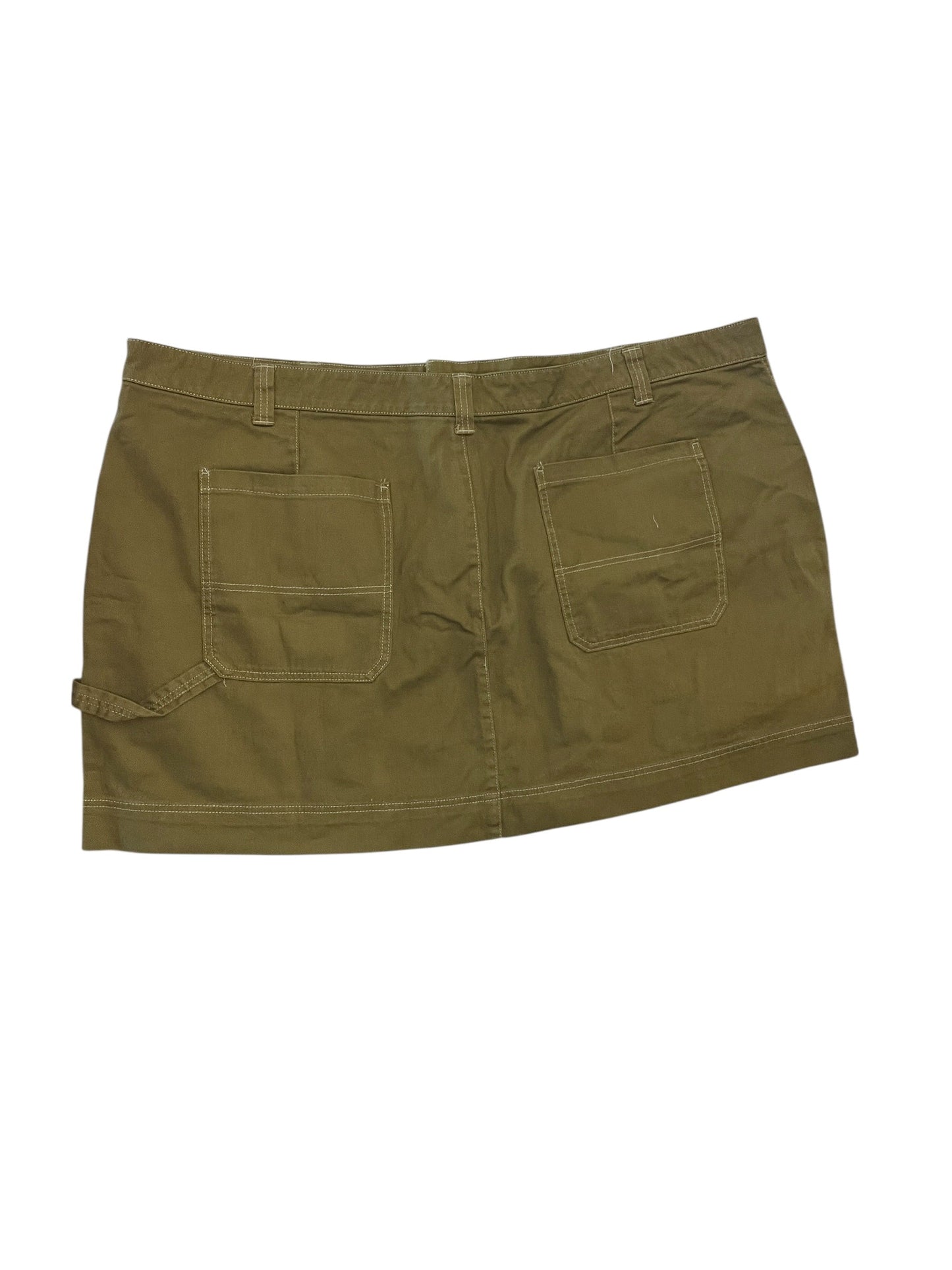 Skirt Mini & Short By Old Navy In Green Denim, Size:4X