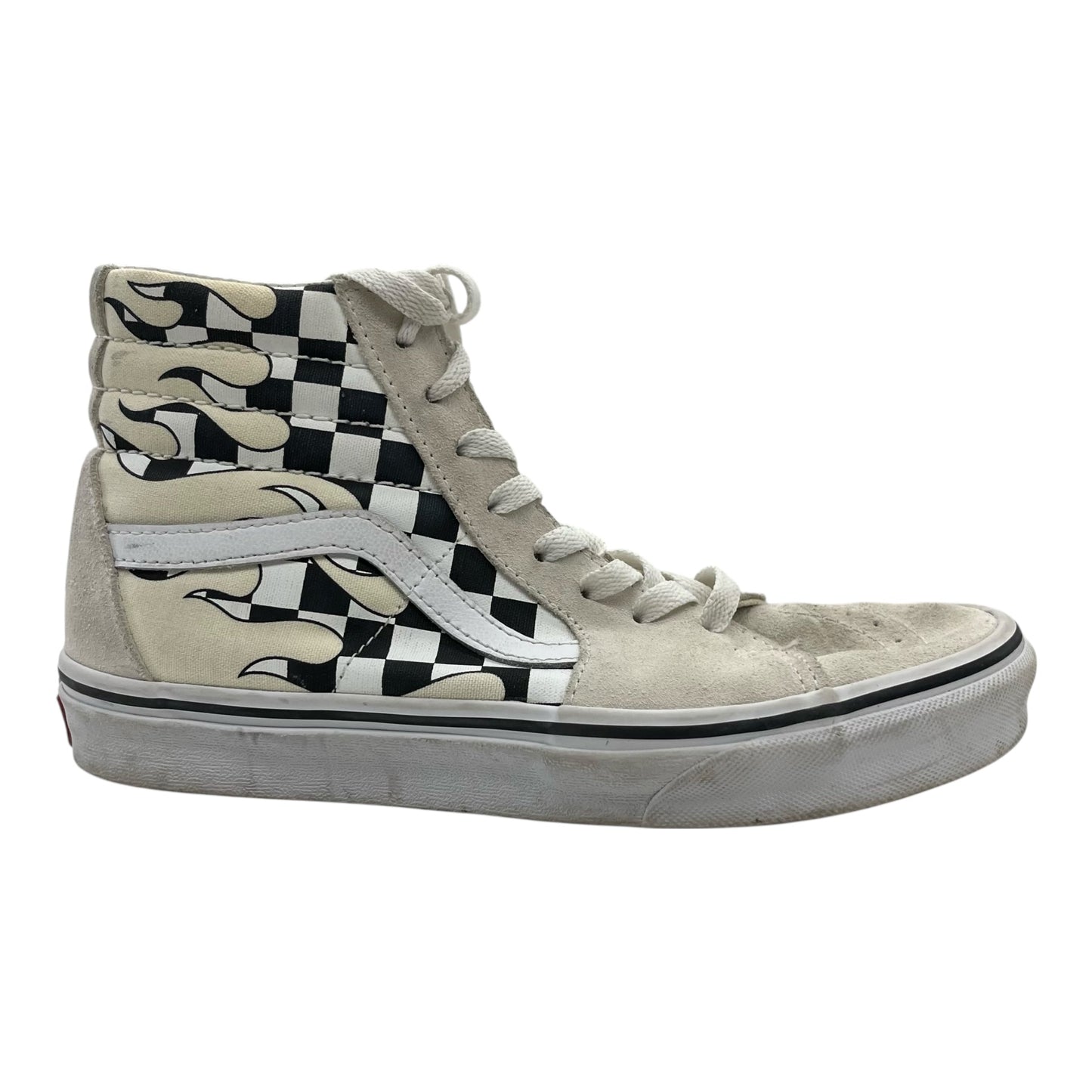Shoes Sneakers By Vans In Black & Cream, Size:8