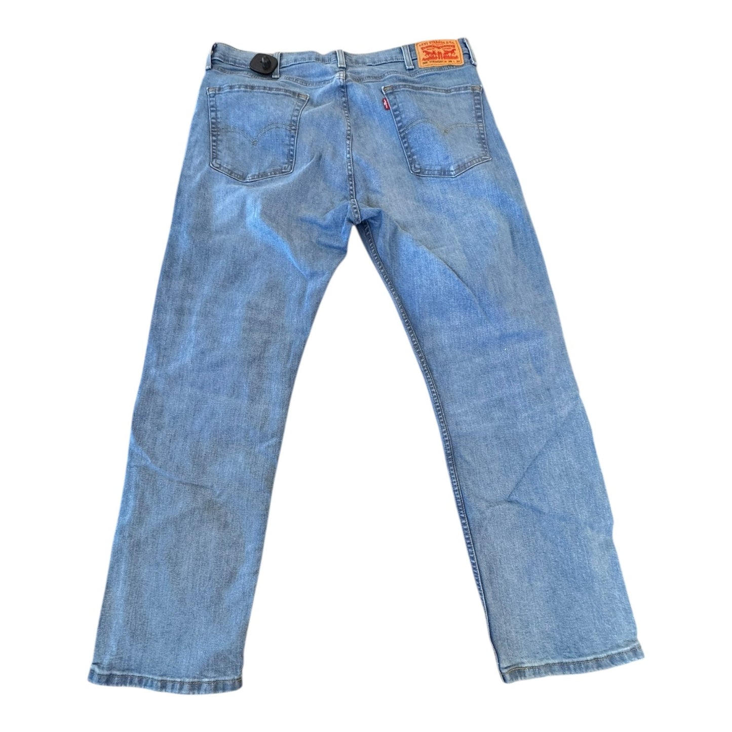 Jeans Straight By Levis In Blue Denim, Size:22