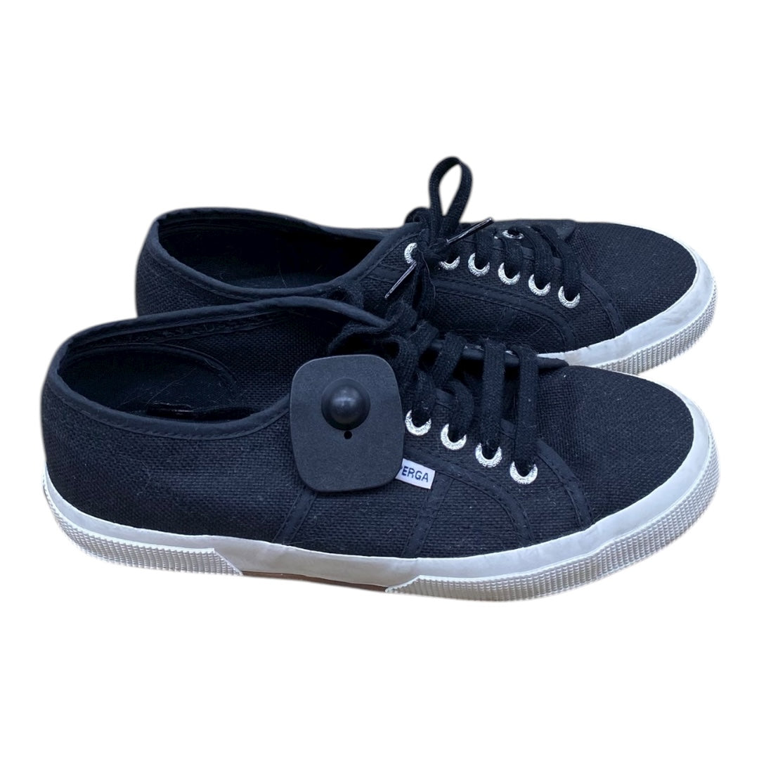 Shoes Sneakers By Superga In Black, Size:6.5