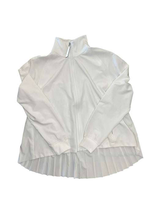Athletic Jacket By Athleta In White, Size:M