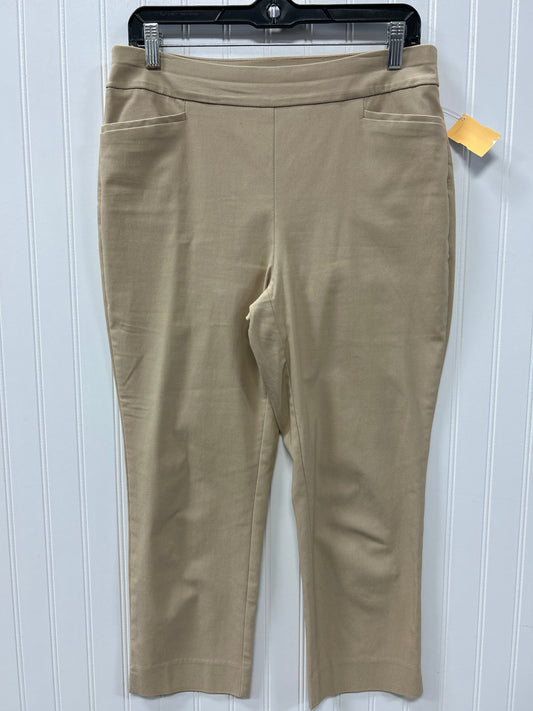 Capris By Chicos In Tan, Size:8