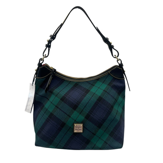 Handbag Designer By Dooney And Bourke In Blue & Green, Size:Medium