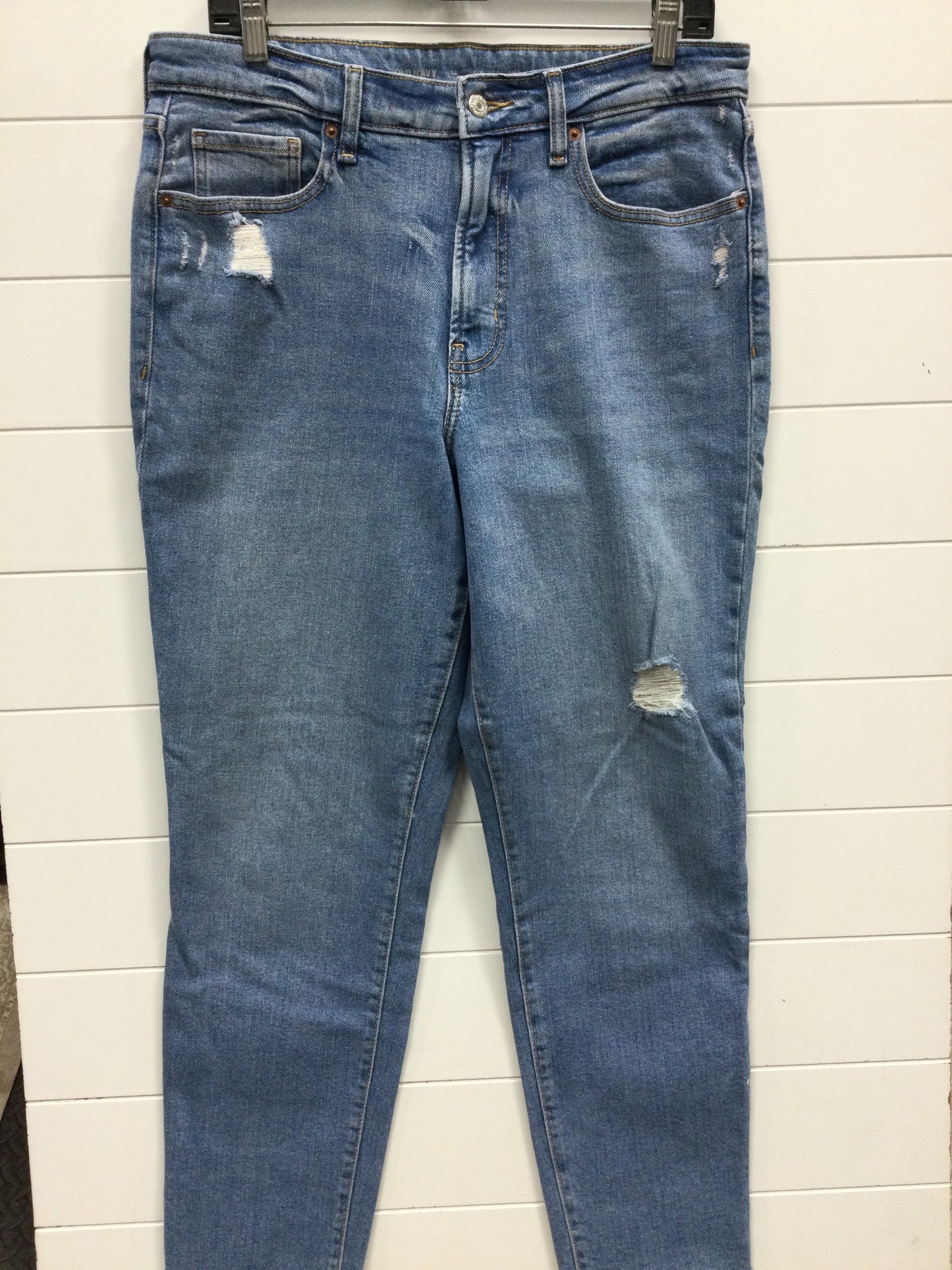 Jeans Straight By Old Navy In Blue Denim, Size:12
